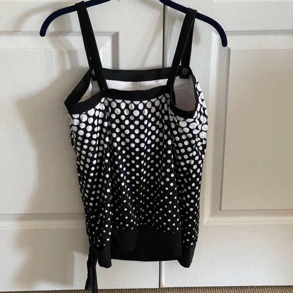 Polka Dots Tankini Swim Top Sz 18W - Picture 3 of 6